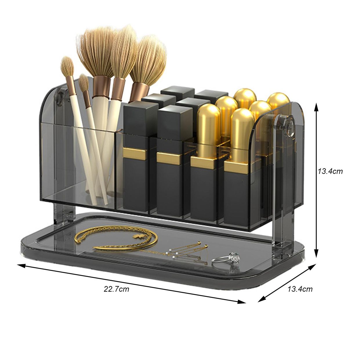 Cosmetic Storage Box Clear Cosmetic Storage Organizer Clear Black
