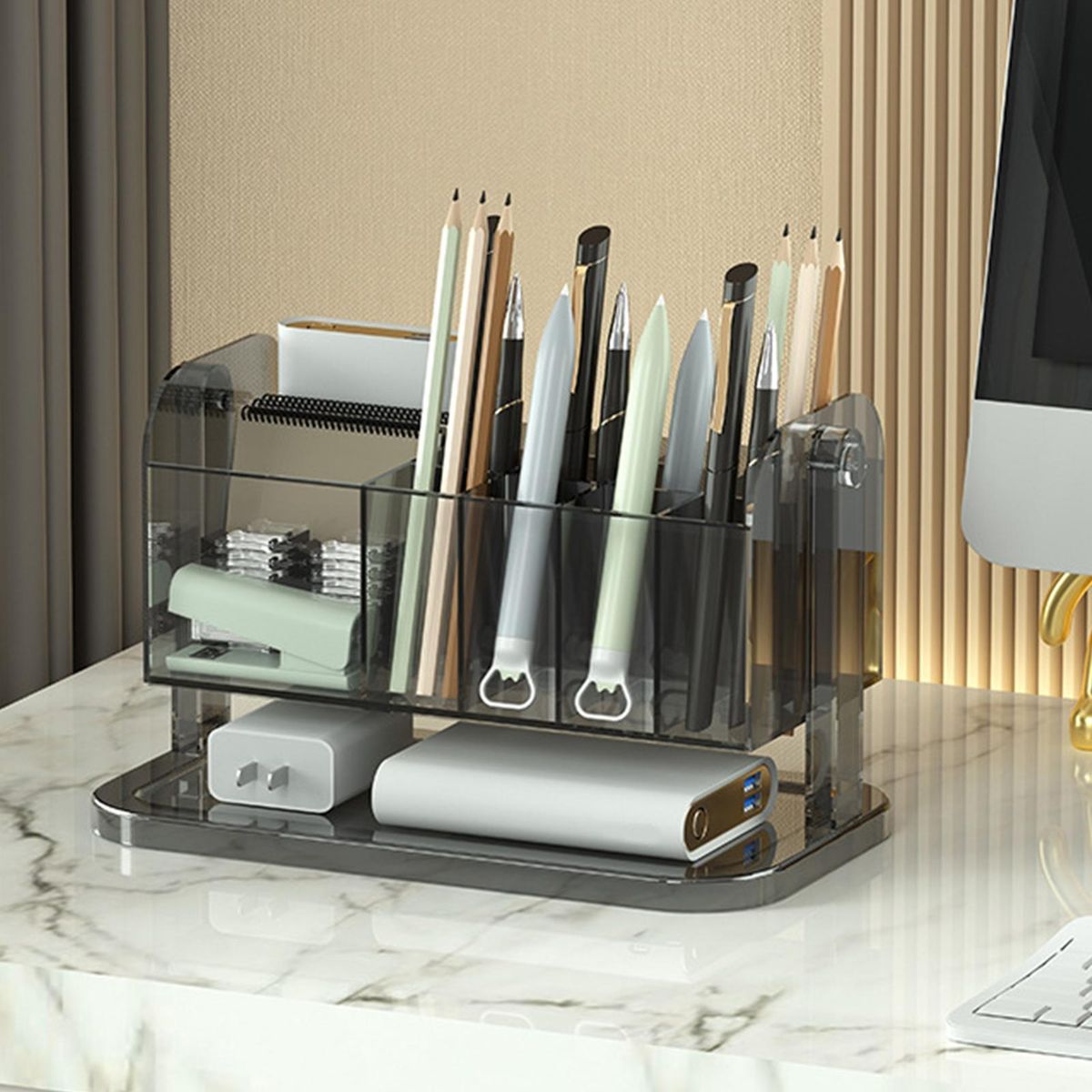 Cosmetic Storage Box Clear Cosmetic Storage Organizer Clear Black