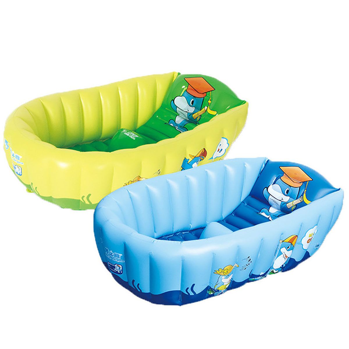 Baby Inflatable Bath Tub PVC Tubs Shower Bath Tub Set Portable Bathtub Children 's Household Small Baby Supplies Products Green