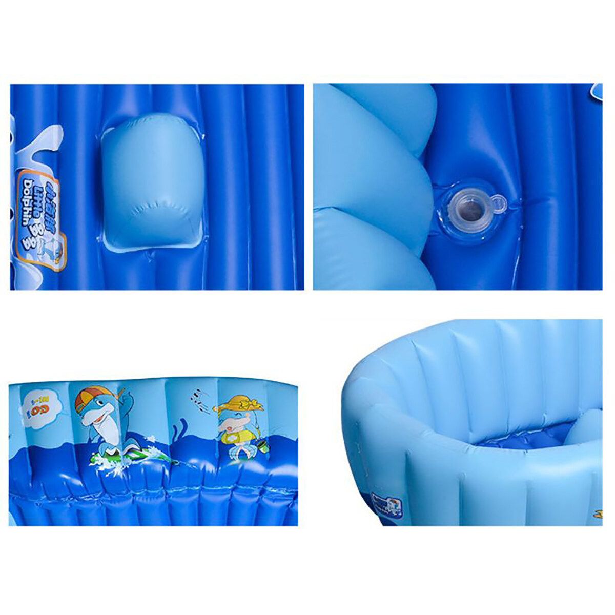 Baby Inflatable Bath Tub PVC Tubs Shower Bath Tub Set Portable Bathtub Children 's Household Small Baby Supplies Products Green