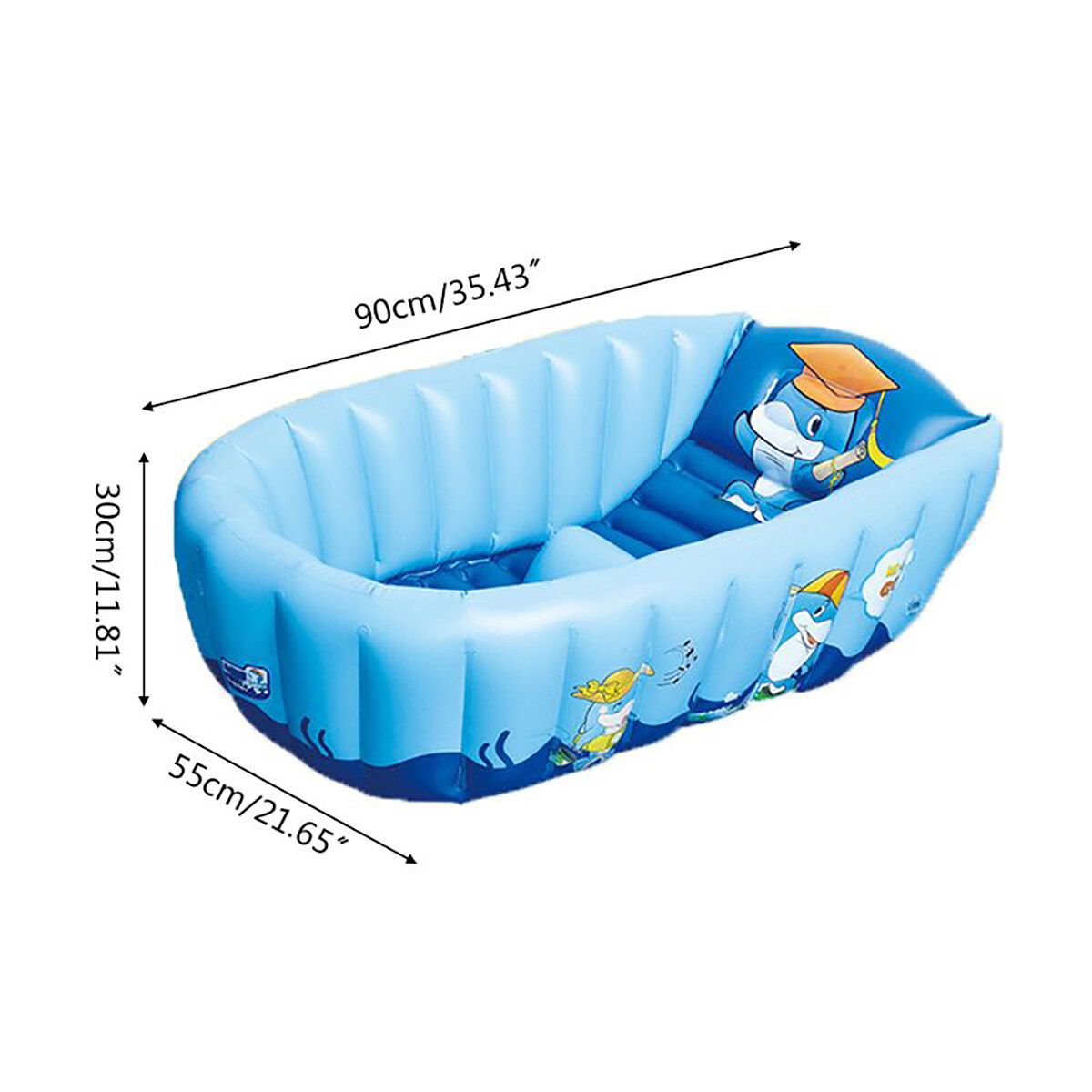 Baby Inflatable Bath Tub PVC Tubs Shower Bath Tub Set Portable Bathtub Children 's Household Small Baby Supplies Products Green