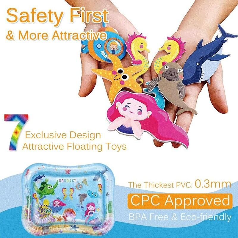 Baby Water Mat Child Toys for 3 6 9 12 Months Infants Child Gift Newborn Boys and Girls Fun Activity Play Center for Baby