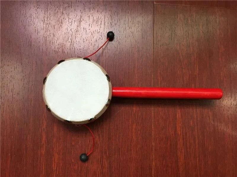 Chinese Traditional Children Toys Rattle Drum Noise Maker Musical Baby Toys Rattle Drum Funny Different Styles For Kids