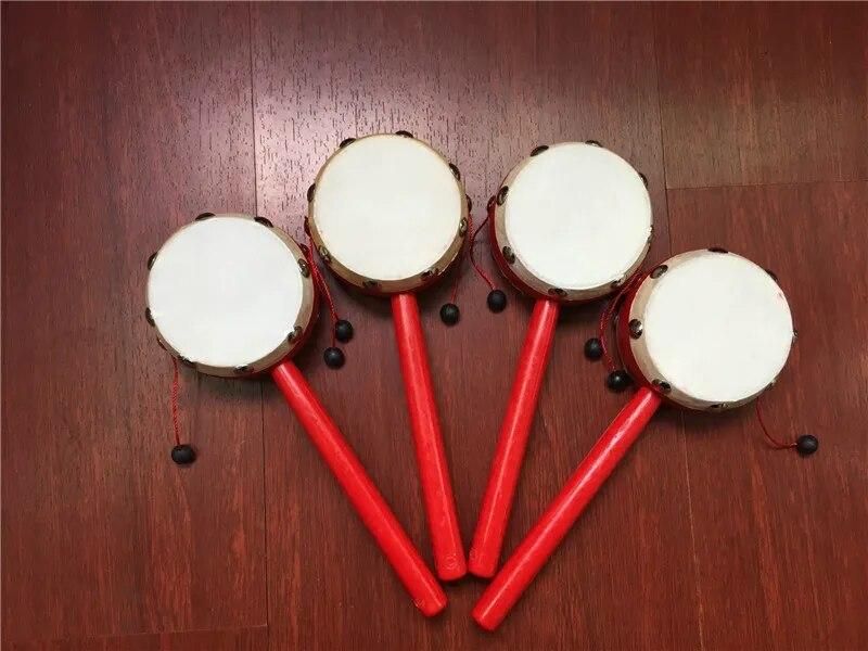 Chinese Traditional Children Toys Rattle Drum Noise Maker Musical Baby Toys Rattle Drum Funny Different Styles For Kids