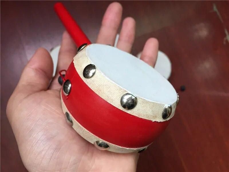 Chinese Traditional Children Toys Rattle Drum Noise Maker Musical Baby Toys Rattle Drum Funny Different Styles For Kids