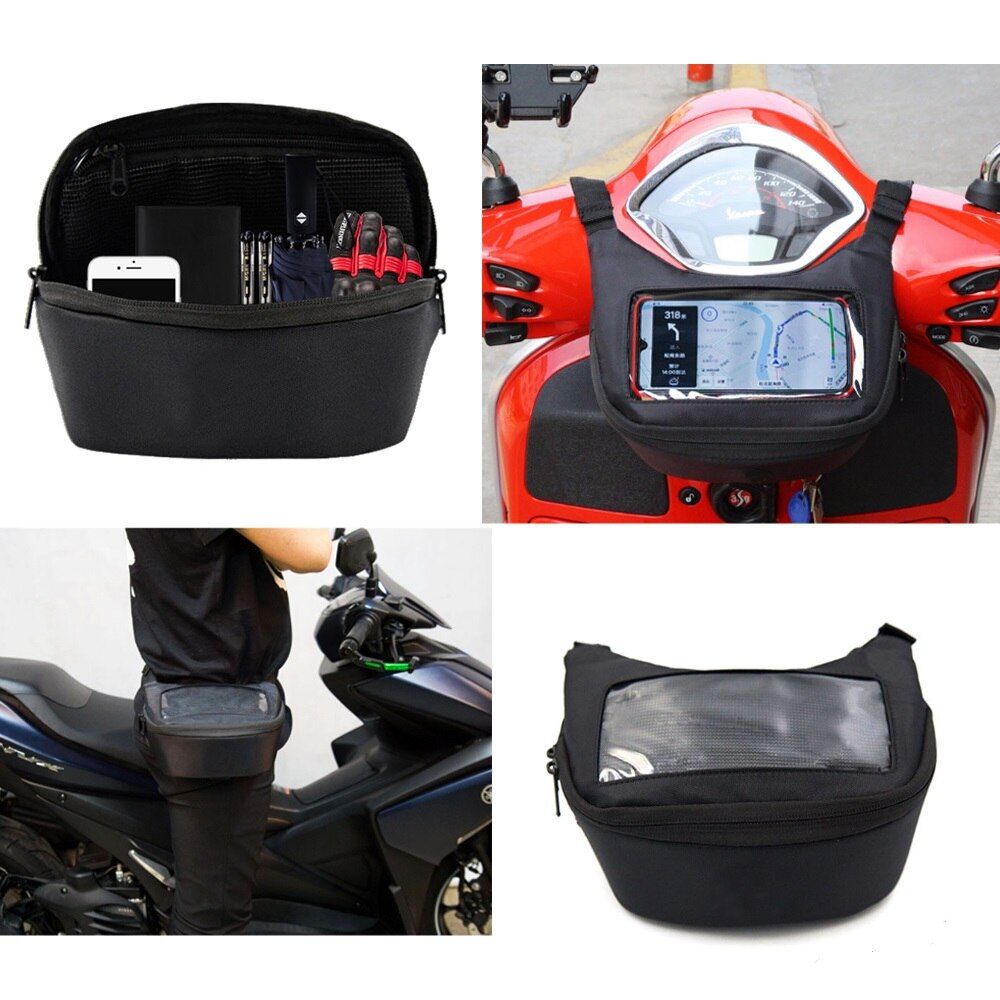 Motorcycle Handlebar Bag For Burgman C400X 250 400  Black