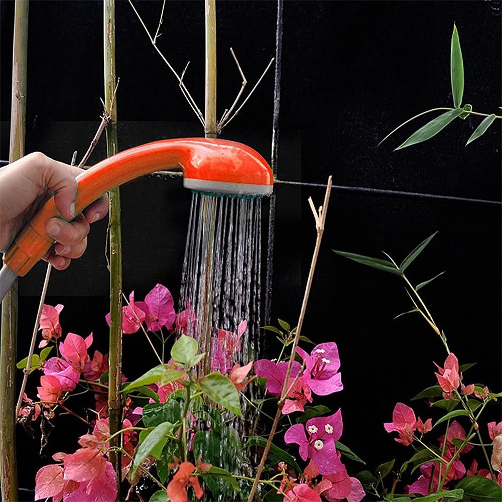 Portable Camping Shower with 20L Collapsible Water Bucket Outdoor Shower Pump Rechargeable Shower Head for Camping Hiking Traveling Backpacking
