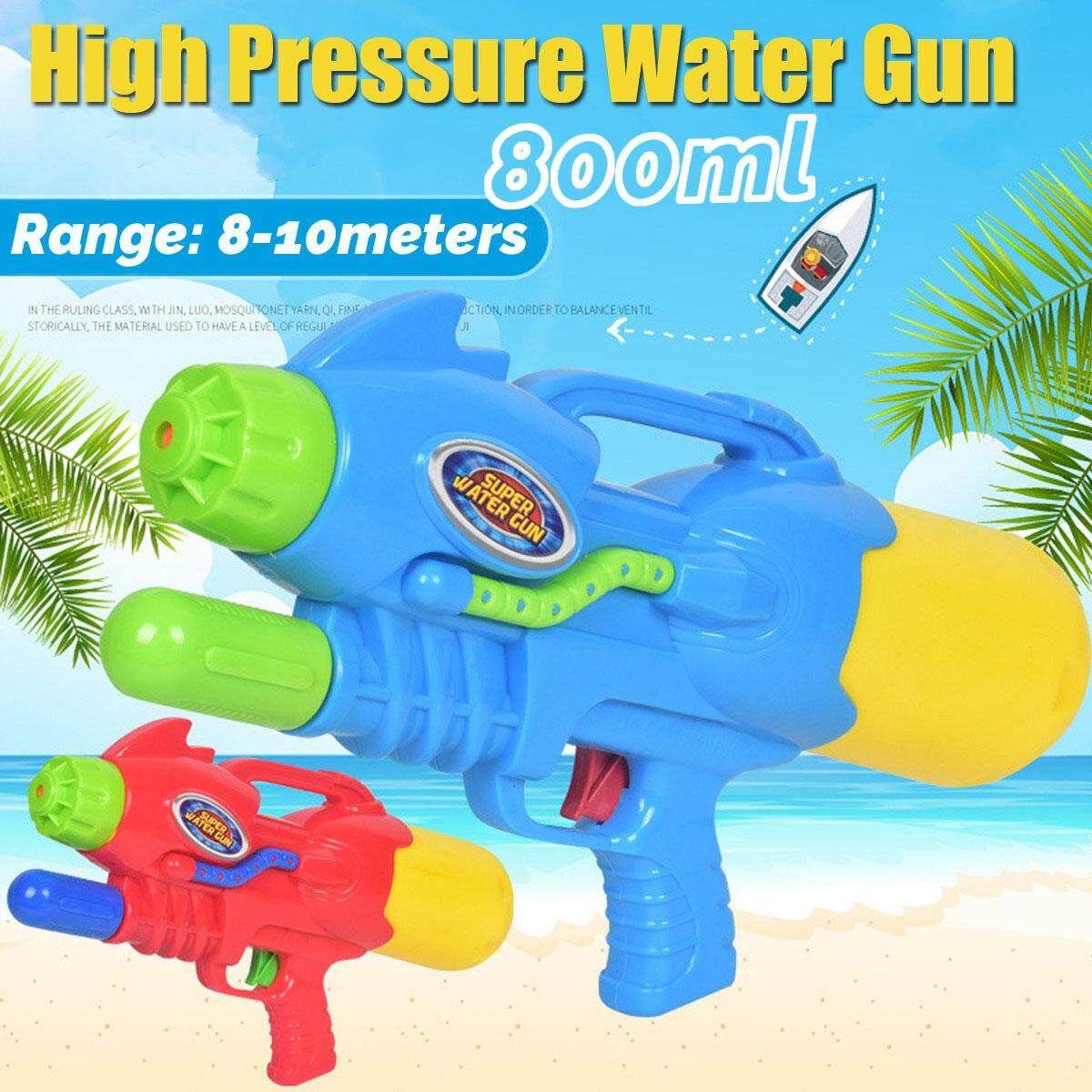 Blue/Red High Water Soakers 800ML Capacity Large Range Water Soakers