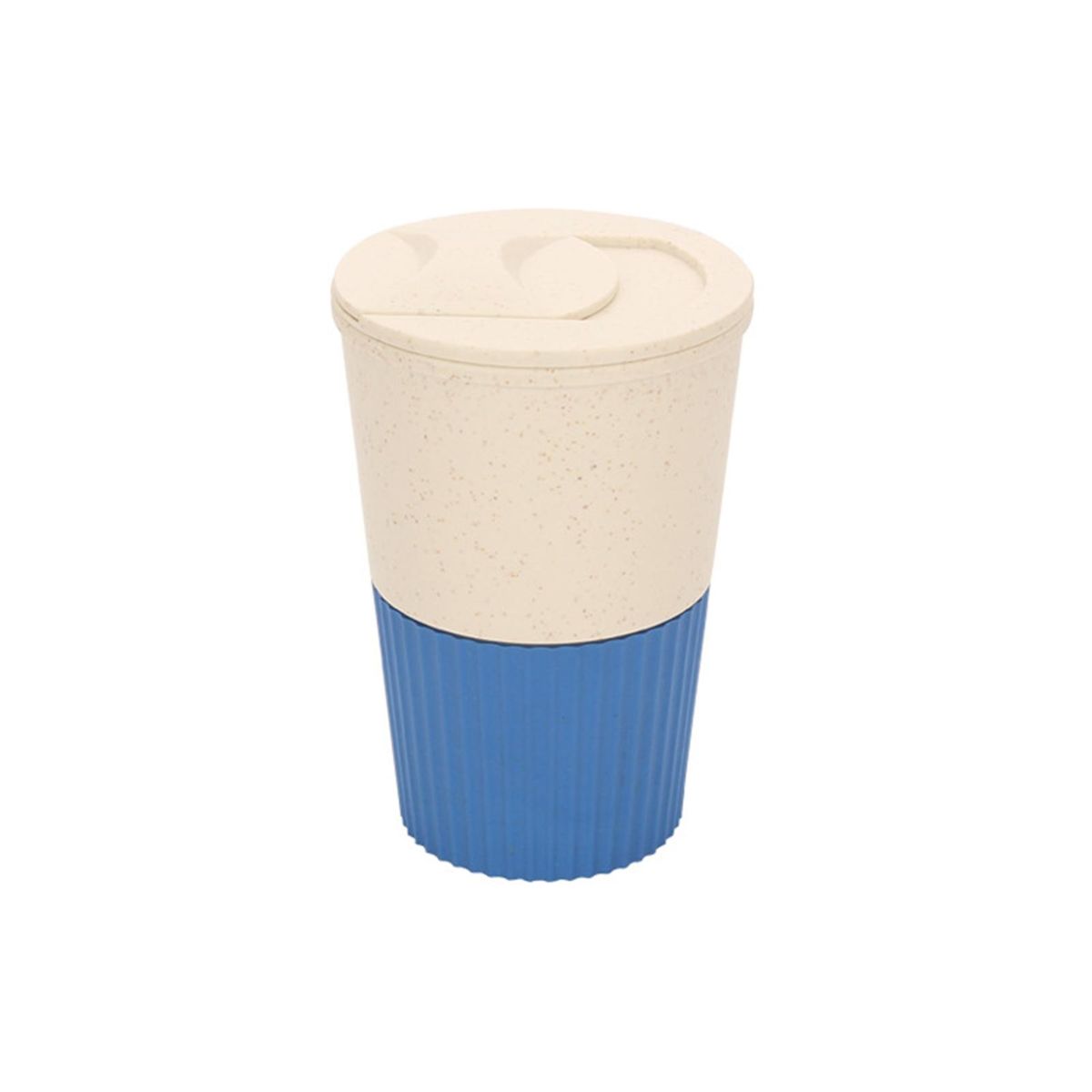 Easy-grip Coffee Cup Thick Leakproof 380ml Travel Mug with for Outdoor Blue