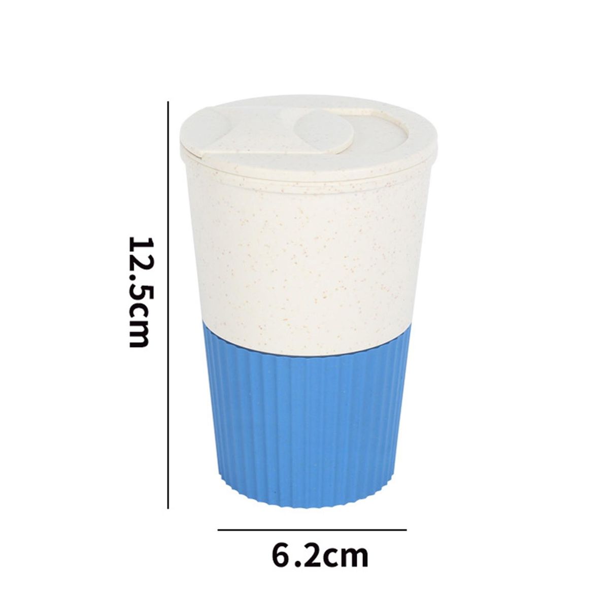 Easy-grip Coffee Cup Thick Leakproof 380ml Travel Mug with for Outdoor Blue