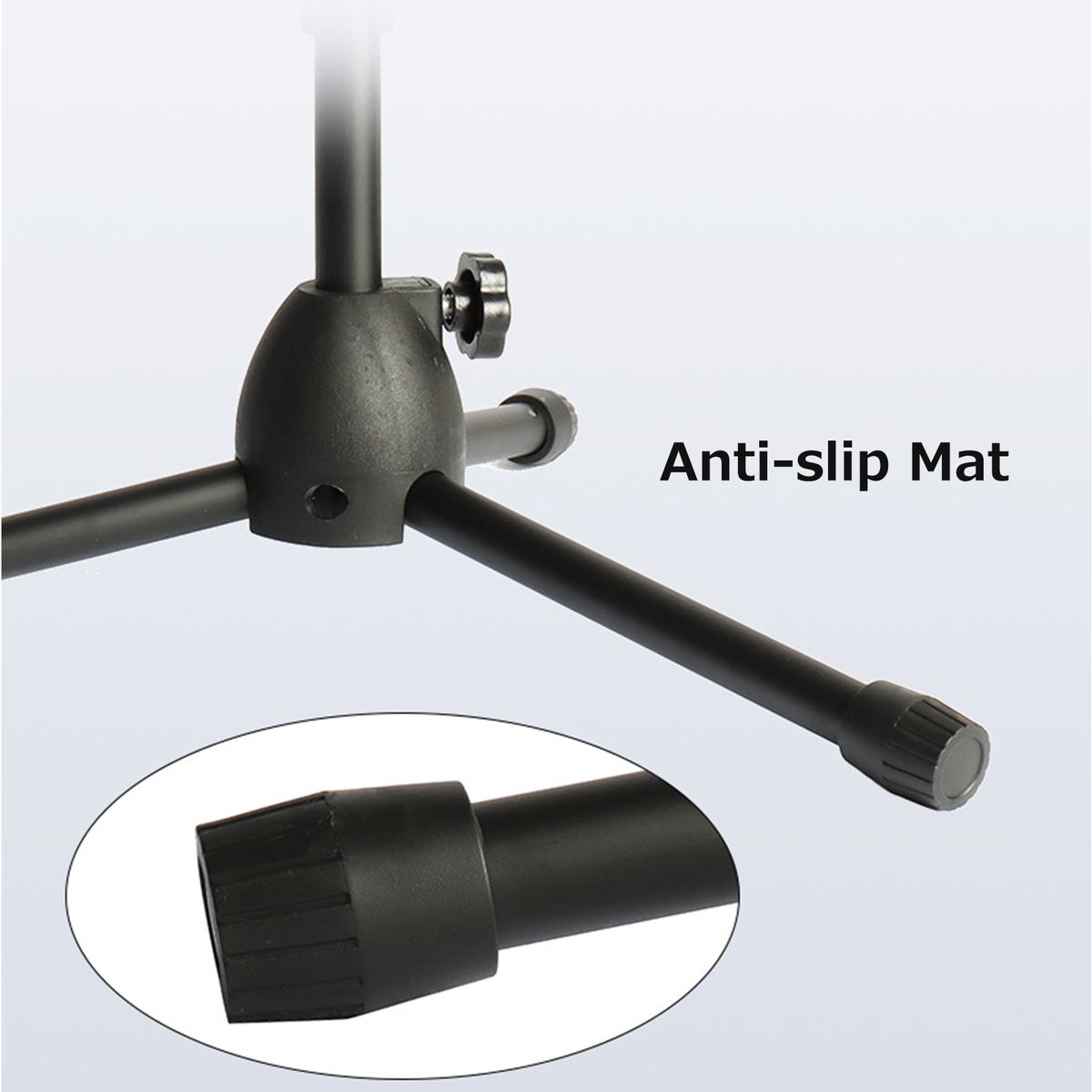 Dual Purpose Microphone Tripod Stand With 2 Mic Clips