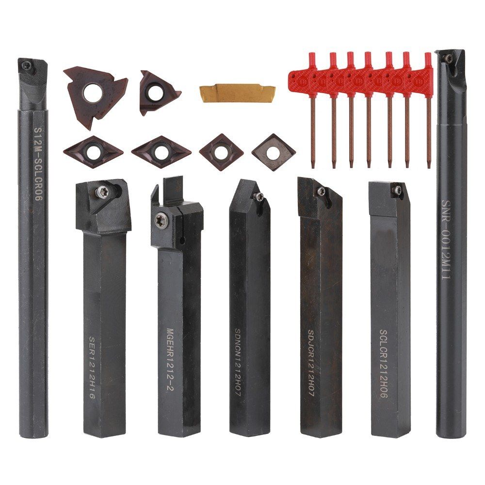 12mm Multifunctional Shank Lathe Turning Tool Holder Boring