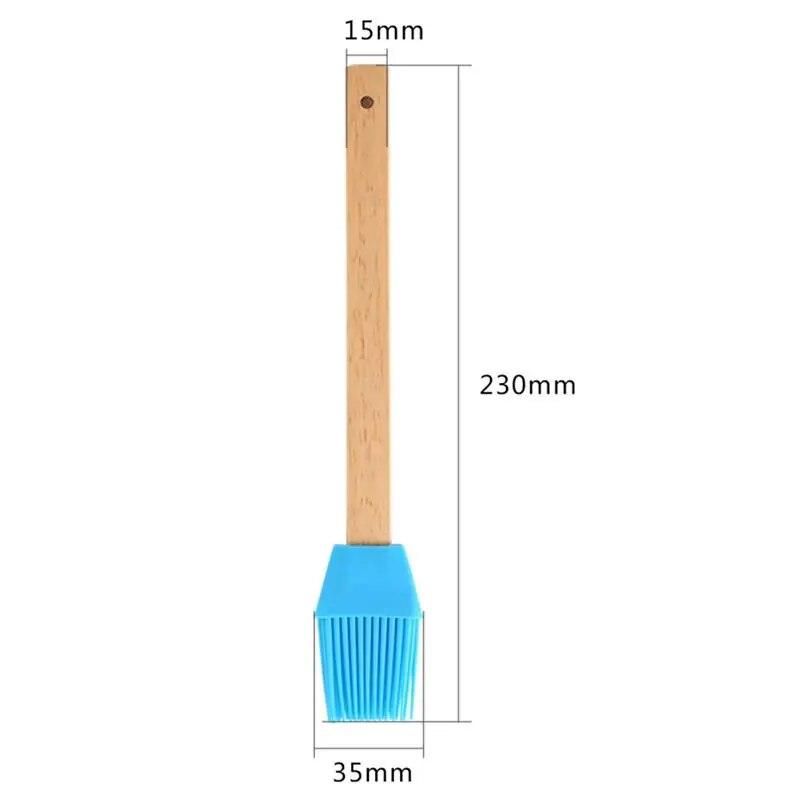 3pcs Silicone Basting Brush BBQ Grill Oil Sauce Brush Handle Pastry Brush Butter Bread Brush BBQ Kitchen Accessories