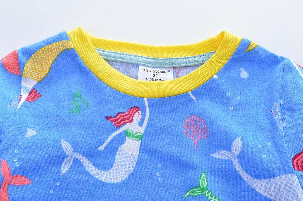 Girls' Long-Sleeved Cotton Dress Children's Clothing Children European And American Childr