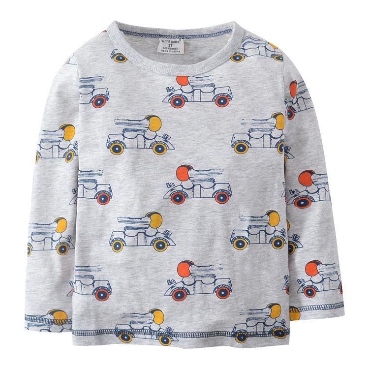 New children's clothing autumn boy's long-sleeved T-shirt spring and autumn children's emb