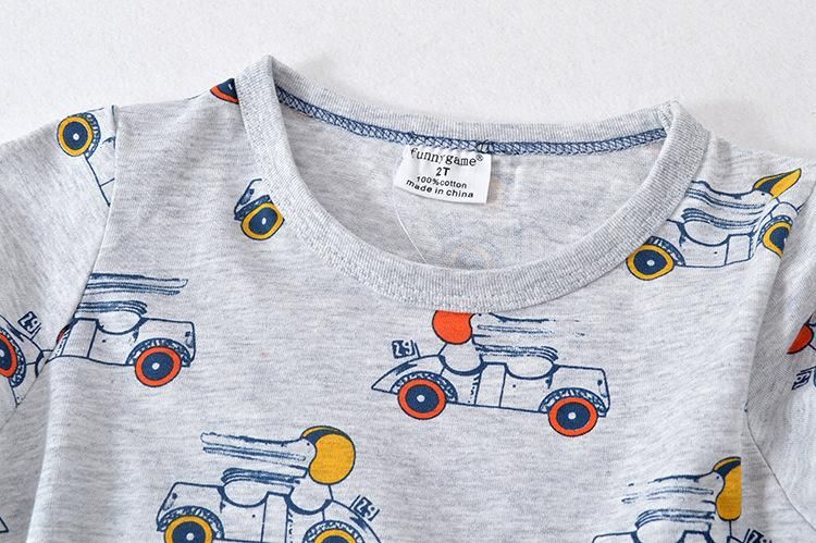 New children's clothing autumn boy's long-sleeved T-shirt spring and autumn children's emb