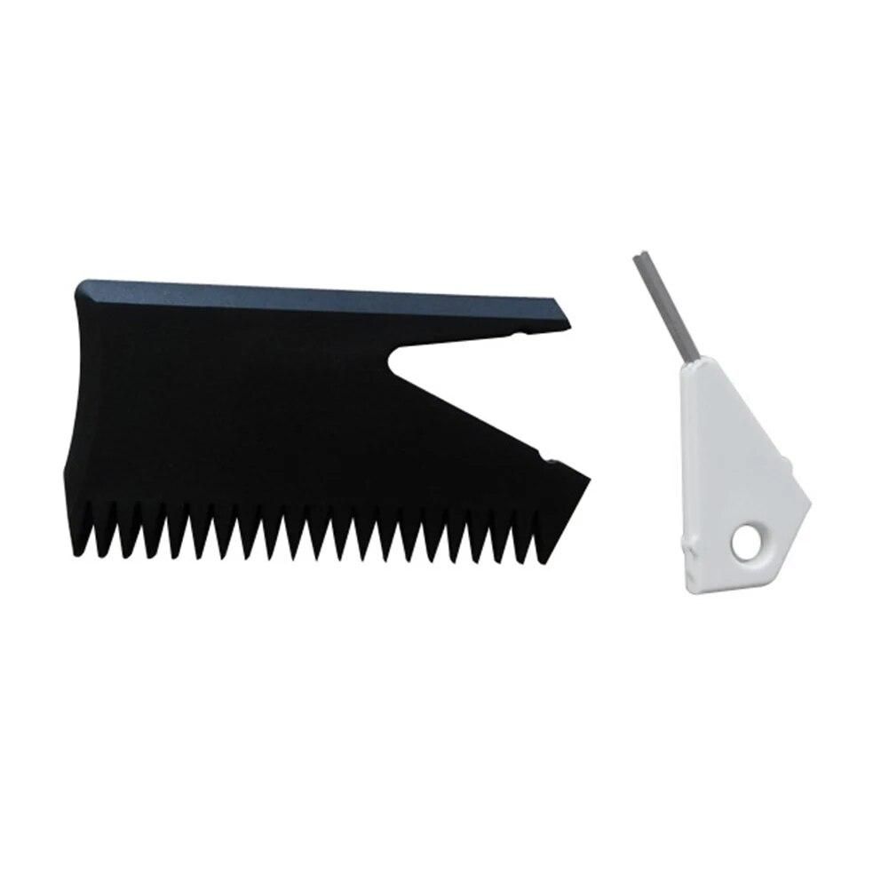 Surfboard Wax Comb With Fin Key Surf Board Wax Comb Cleaning Remover Skimboard Surfing Accessory For Cleaning Pressure Ding Rail