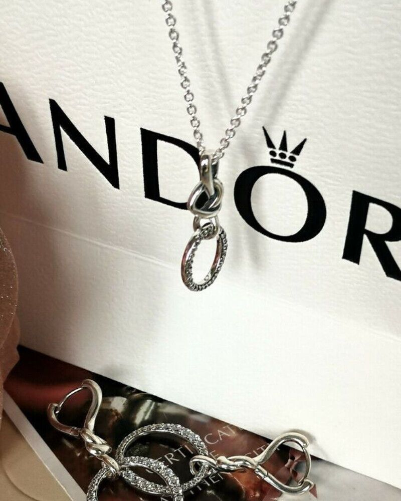 Rare Small Polka Dot Heart Necklace 60 Cm + Free Matching Pendant Earrings Gift