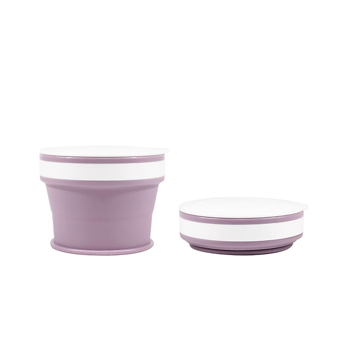170ml270ml350ml Water Cup Collapsible BPA Free Coffee Mug Purple