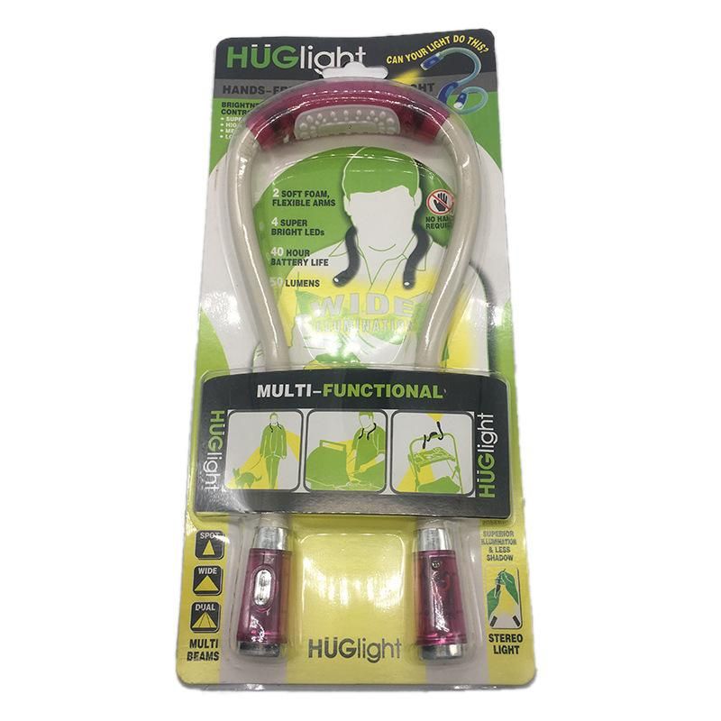 Hugging lamp Portable LED Variety Reading Lamp Knitting Sweater Lamp Cave Lighting Book Lamp Neck Lamp U-shaped Hose Lamp green white tube