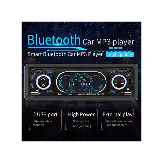 Car MP3 Player Bluetooth Hands-free Card USB Flash Disk Integrated Car Radio CD Stereo