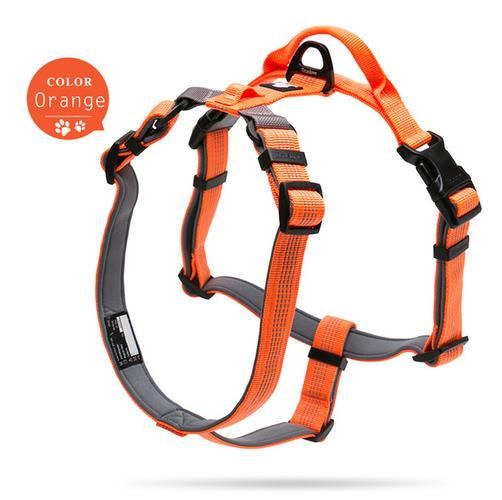 Pet Harness Adjustable Reflective Nylon With Collar Leash Light Neoprene Padded Hiking Running Dropshipping