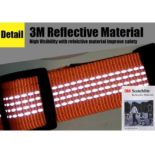 Pet Harness Adjustable Reflective Nylon With Collar Leash Light Neoprene Padded Hiking Running Dropshipping