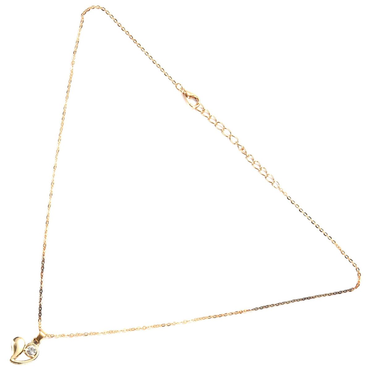 Gold Color Simulated Pearl Jewelry Suit For Women Heart Key