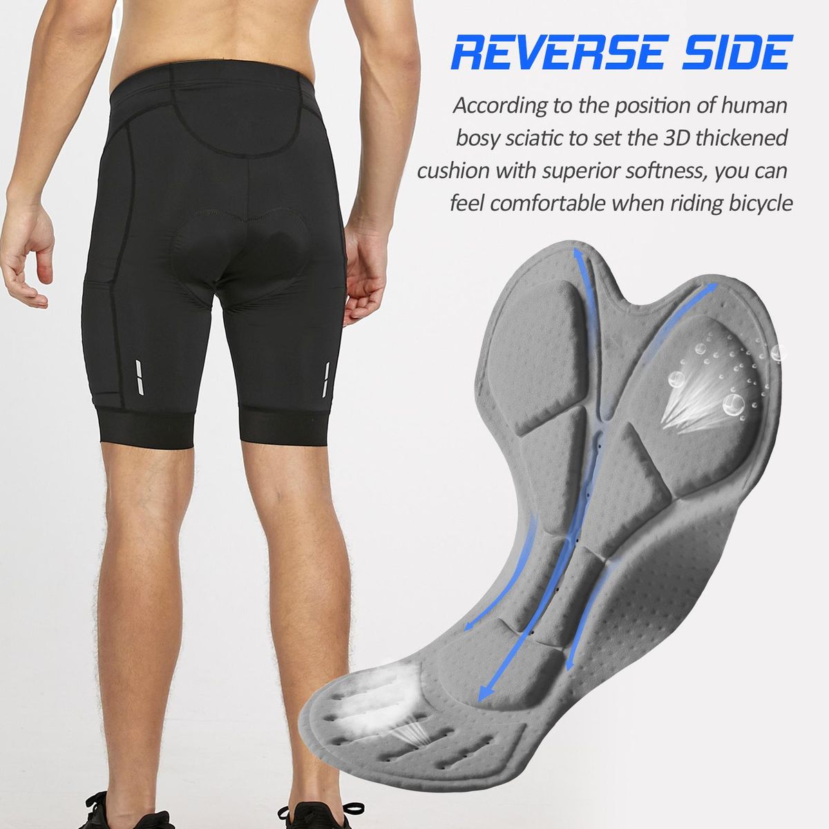 Men Breathable Padded Short Quick-drying Cycling Shorts Biking Short Pants