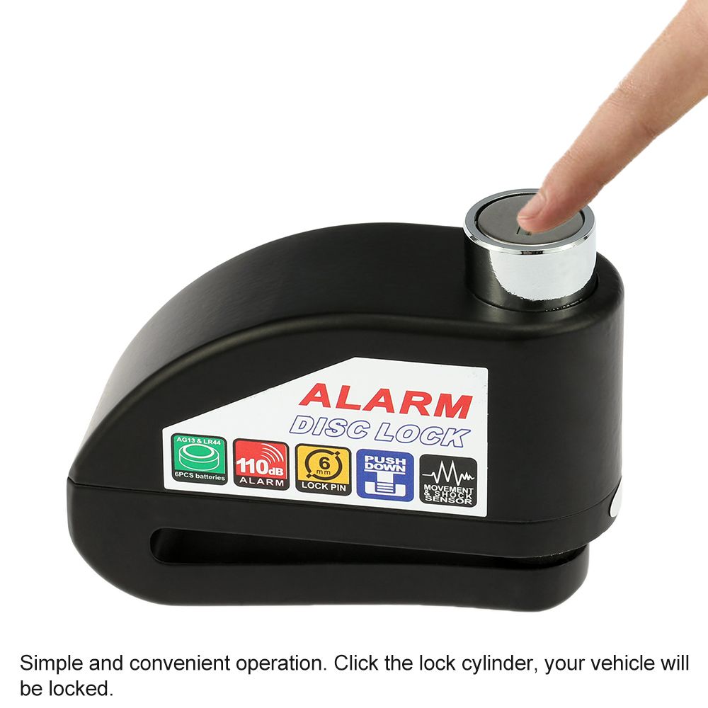 Motorcycle Scooter Bicycle Disc Brake Lock Security