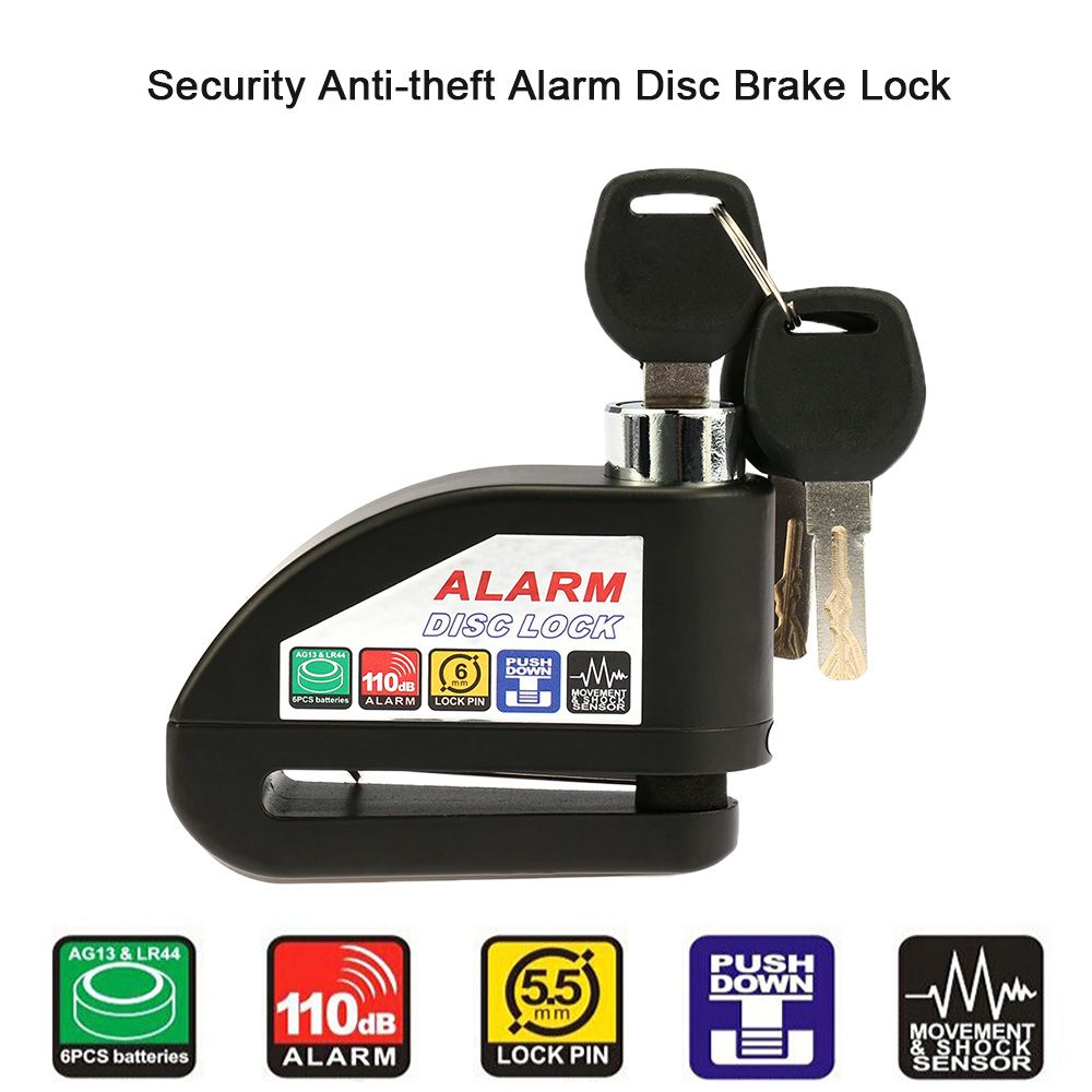 Motorcycle Scooter Bicycle Disc Brake Lock Security