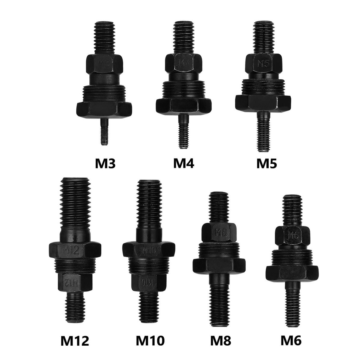 7pcs Riveter Machine Accessory Threaded Mandrel Rivet Nut