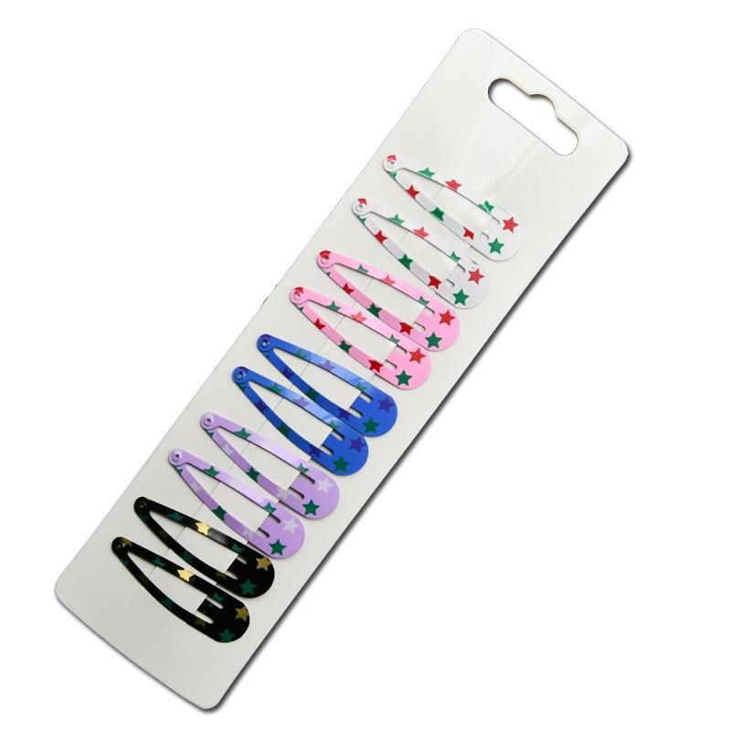 10Pcs Cute Snap Hair Clips Premium Metal For Baby Girls Birthday Gifts
