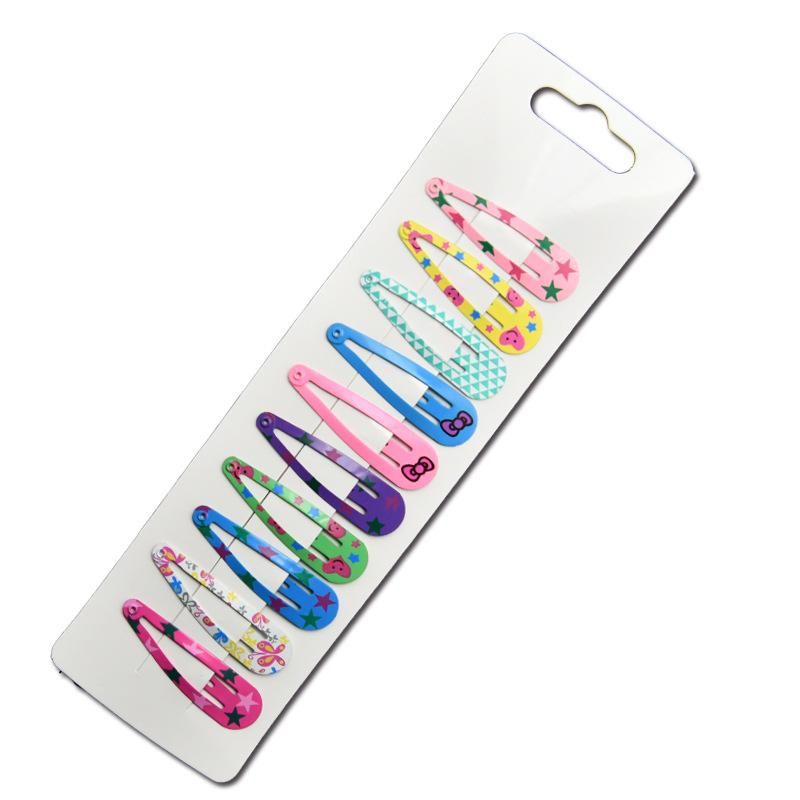10Pcs Cute Snap Hair Clips Premium Metal For Baby Girls Birthday Gifts