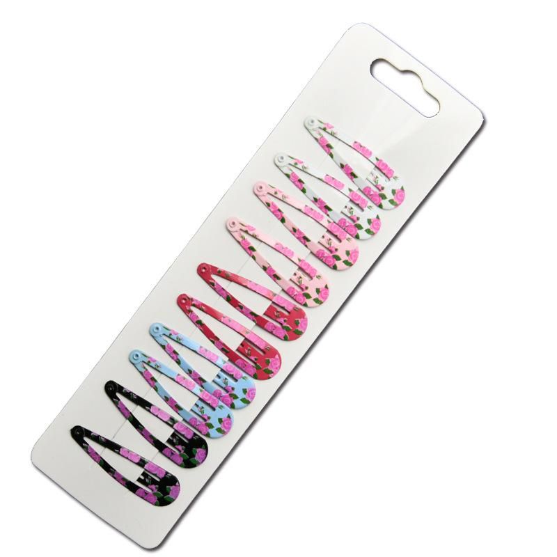 10Pcs Cute Snap Hair Clips Premium Metal For Baby Girls Birthday Gifts