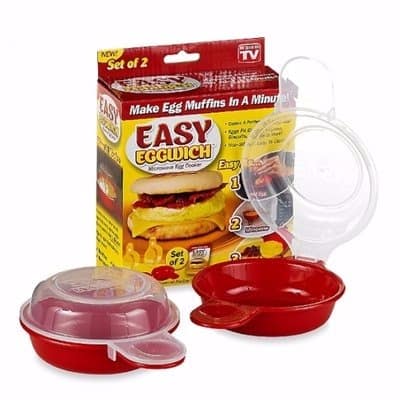 Easy Eggwich Microwave Egg Cooker - 2 Pcs
