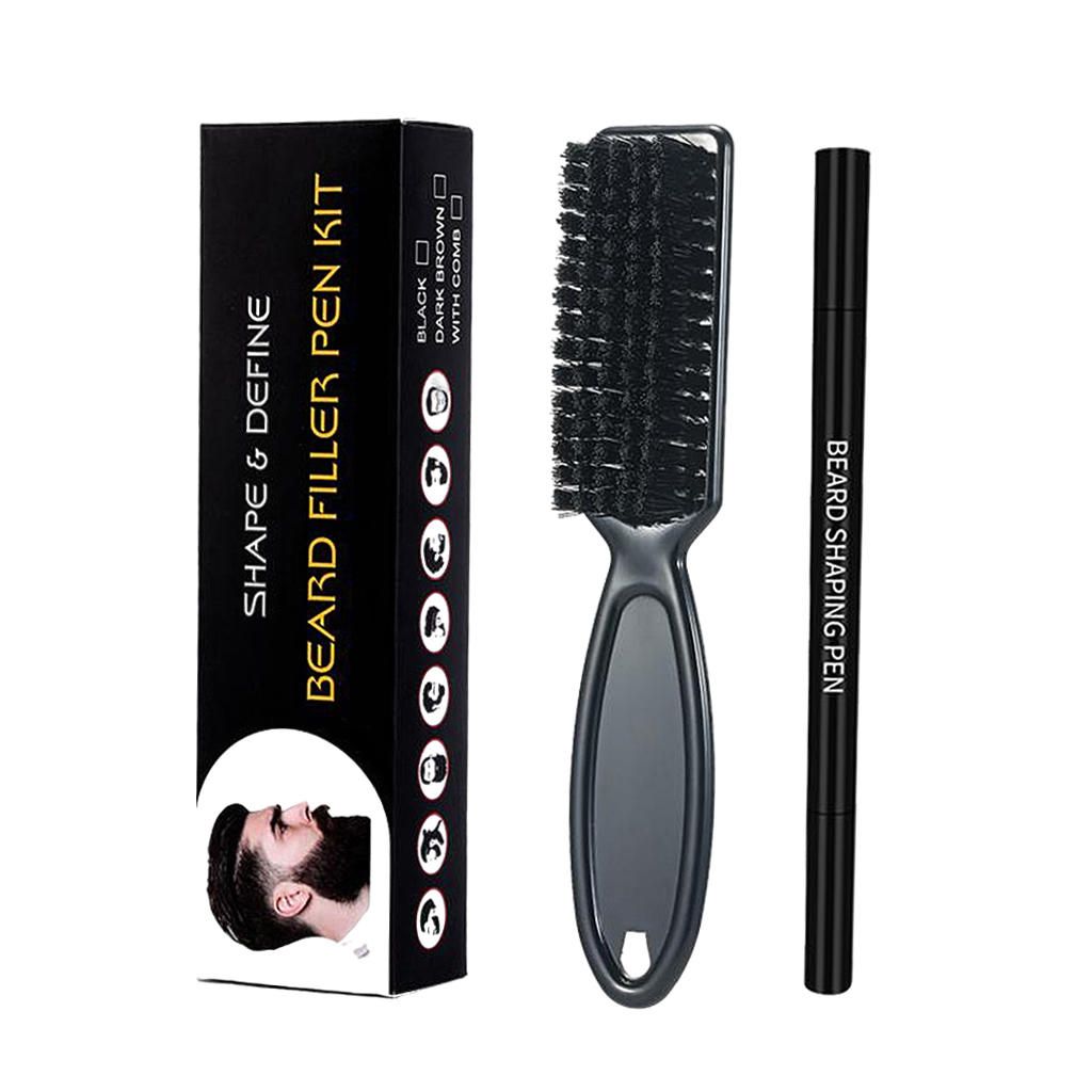 2-in-1 Sweatproof Hair Beard Filler Pen Fill Gaps And  Thicken