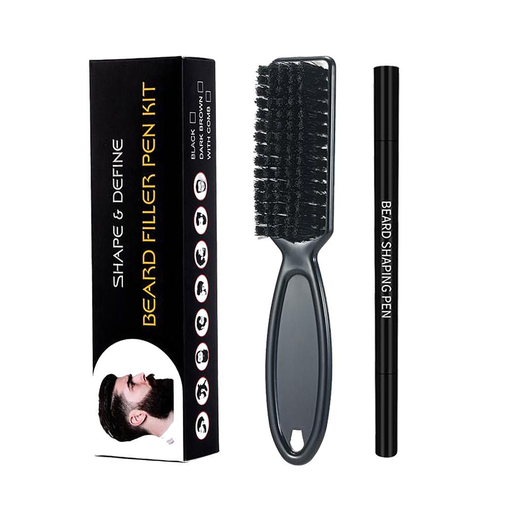 2-in-1 Sweatproof Hair Beard Filler Pen Fill Gaps And  Thicken