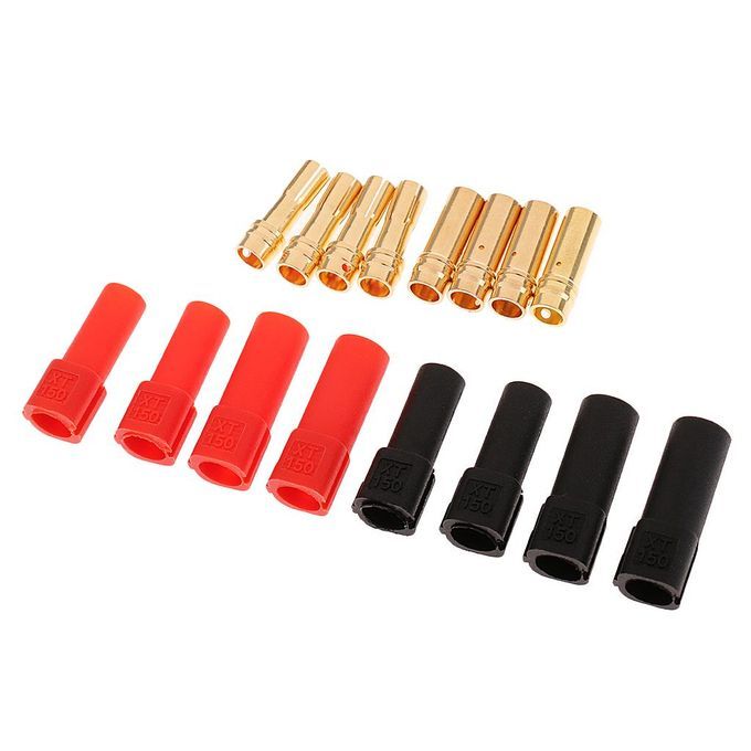 4 Pairs RC Model Golden Banana Connector XT150 Female Male Plugs For