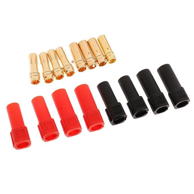 4 Pairs RC Model Golden Banana Connector XT150 Female Male Plugs For