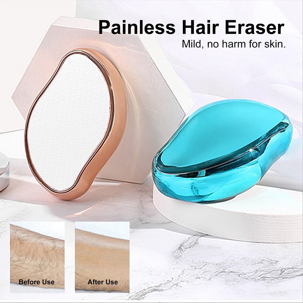 Painlessl Manua Hair Removal Eraser Skin Exfoliator Tool