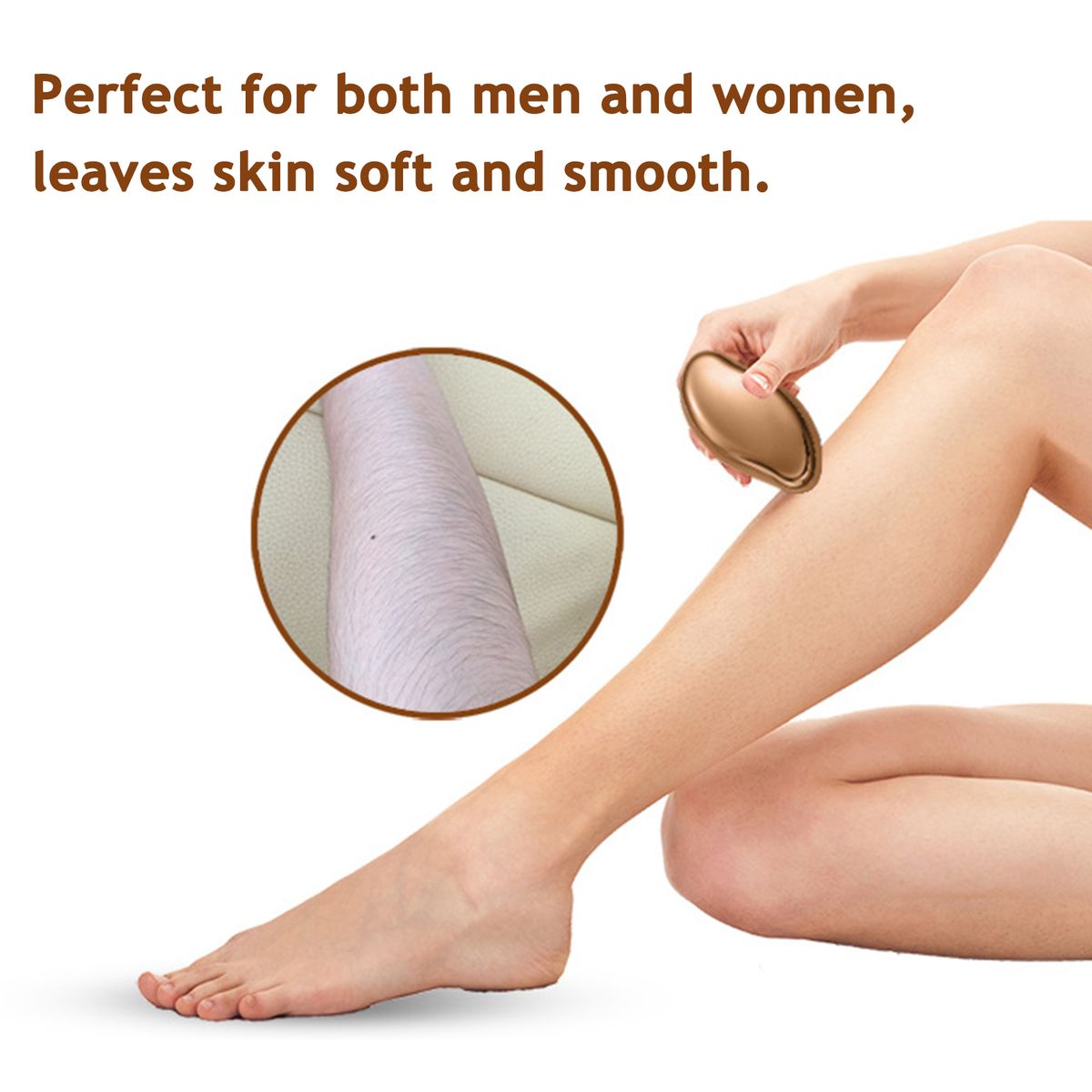 Painlessl Manua Hair Removal Eraser Skin Exfoliator Tool