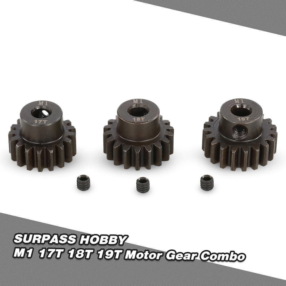 SURPASS HOBBY M1 17T 18T 19T Pinion Motor Gear for 1/8 RC Buggy Car Monster Truck