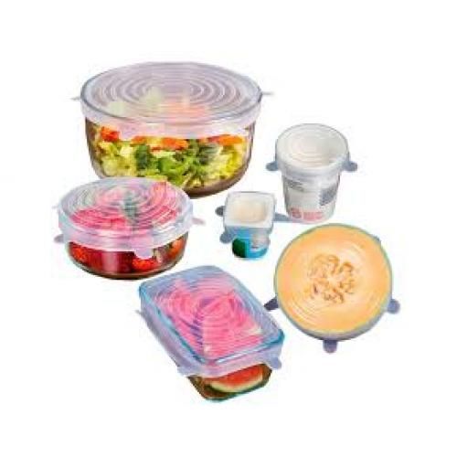 Unique Silicon Stretch Airtight Food/Bowl Cover (6pcs)-