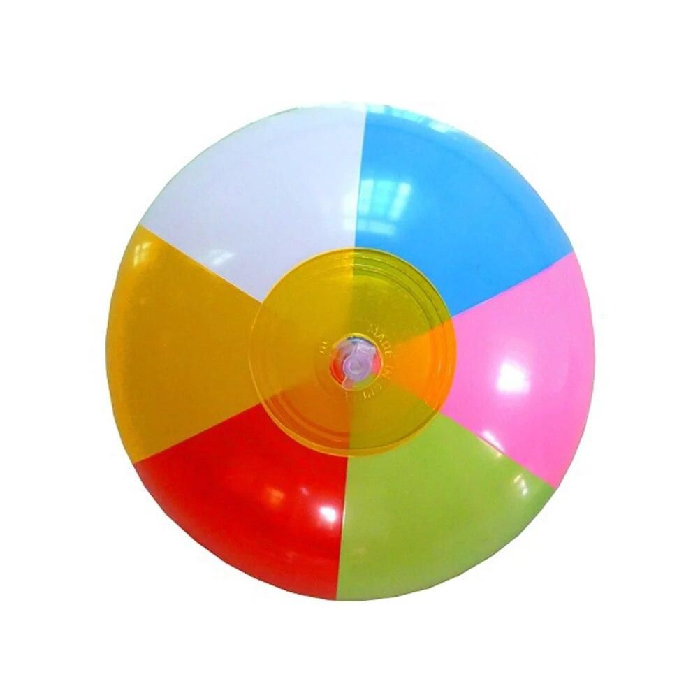 5pcs Inflatable 8" Six Color PVC Panel Beach Balls Pool Toys