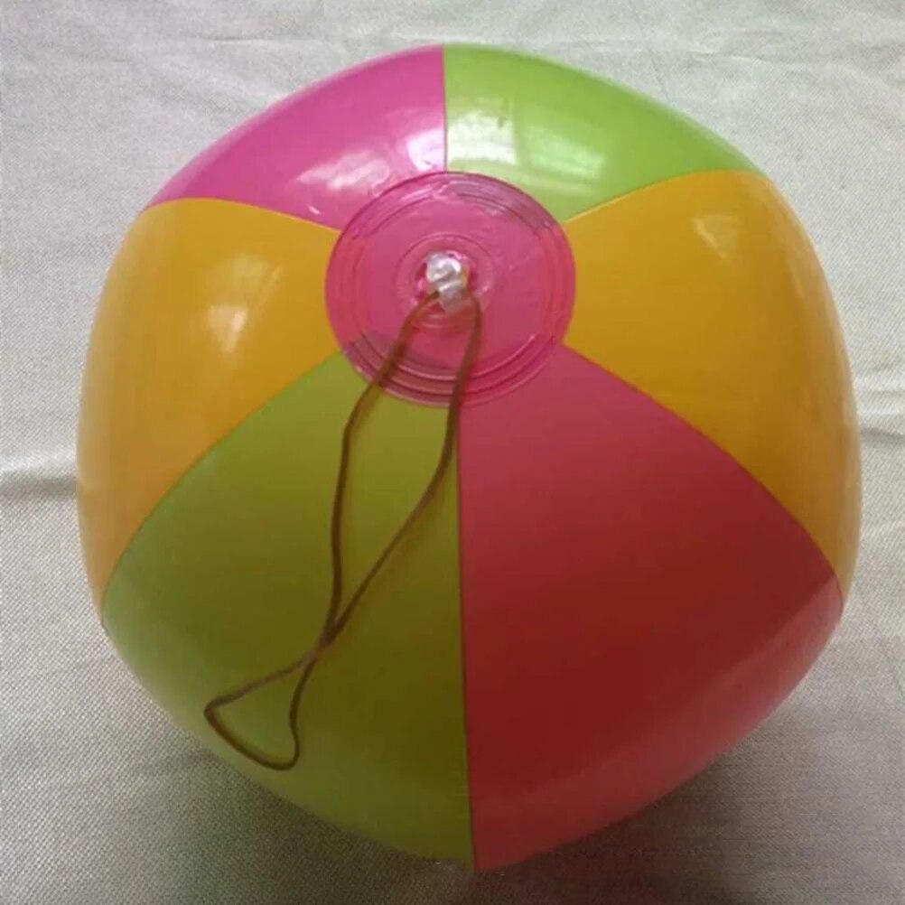 5pcs Inflatable 8" Six Color PVC Panel Beach Balls Pool Toys