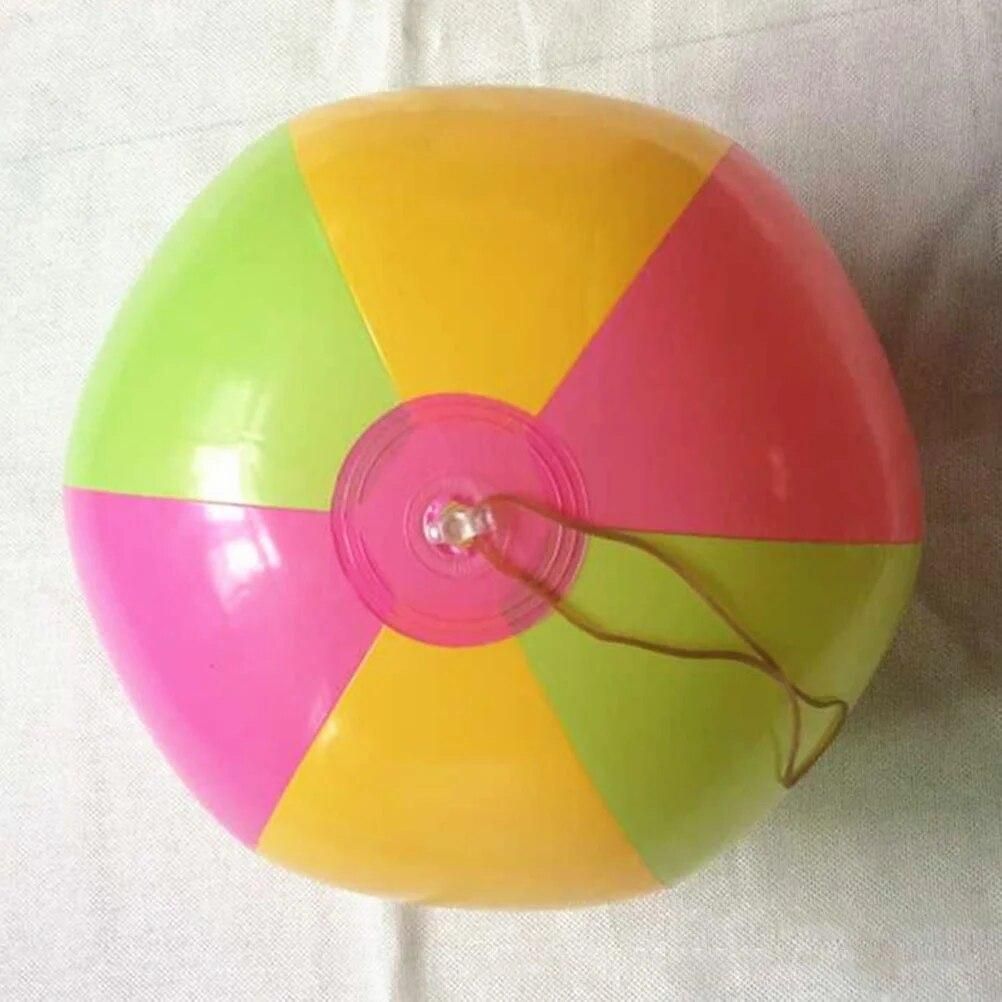 5pcs Inflatable 8" Six Color PVC Panel Beach Balls Pool Toys