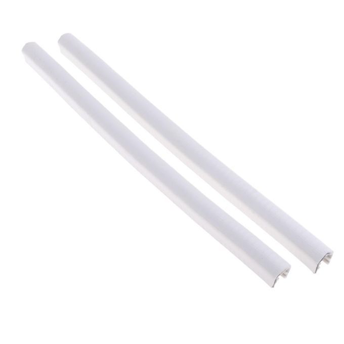 2pcs Skateboard Nose Guard Tail Guard Edge Protection Rubber White