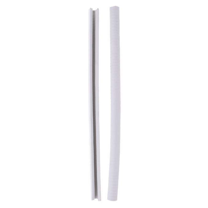 2pcs Skateboard Nose Guard Tail Guard Edge Protection Rubber White