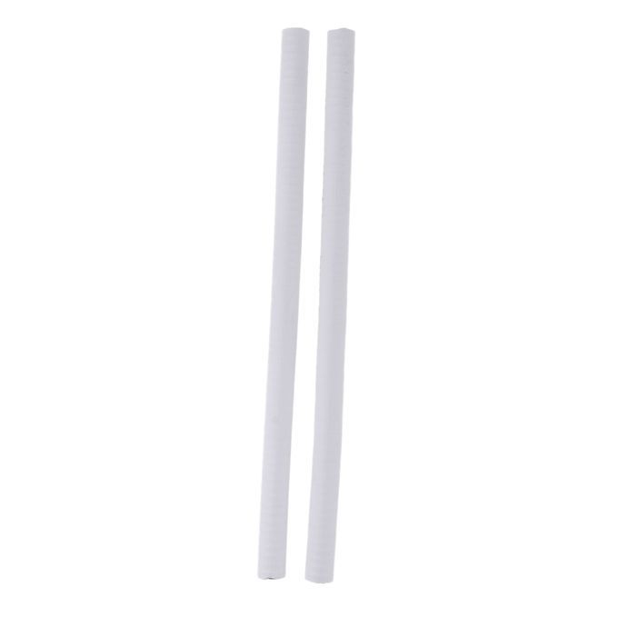 2pcs Skateboard Nose Guard Tail Guard Edge Protection Rubber White